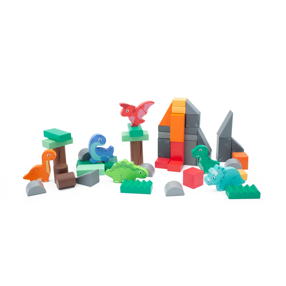 Diosaur Blocks (50pcs in tub) - Jumini Toys