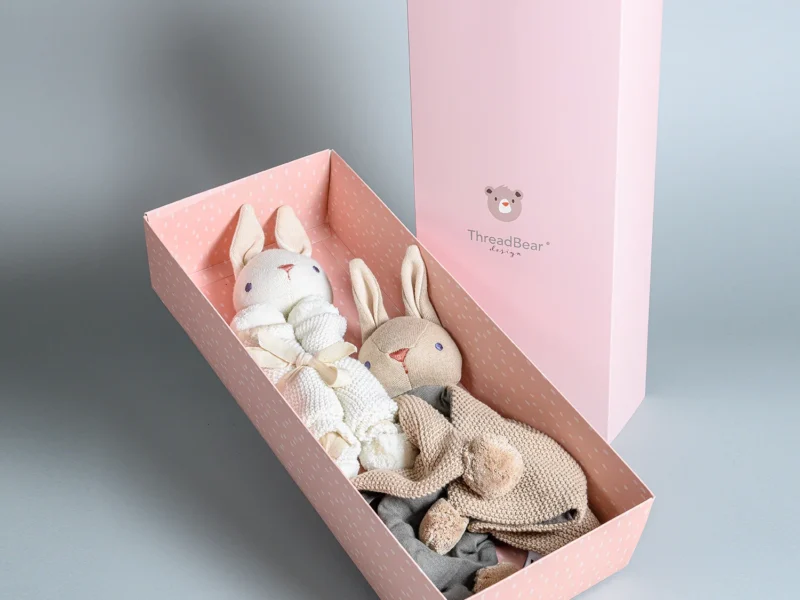 Baby Threads Bunny Organic Comfoter set 6